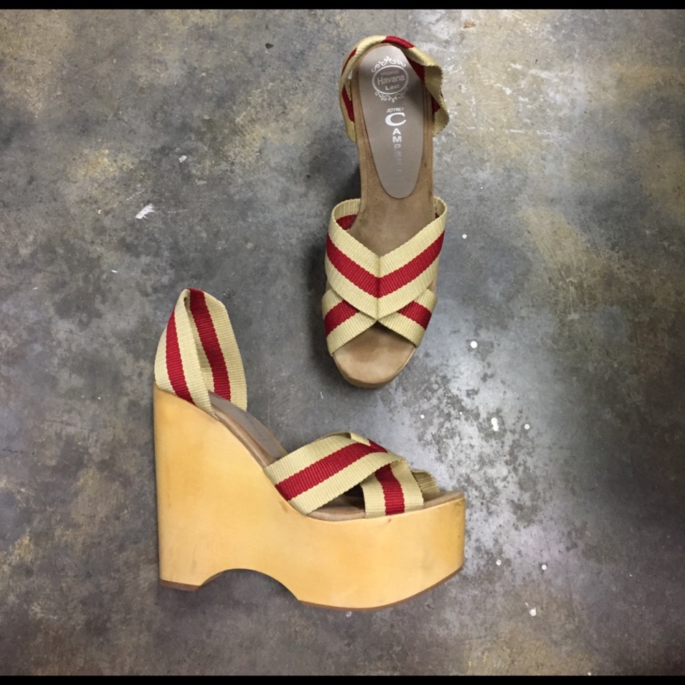 Jeffrey Campbell Havana Last Woven Wood Wedge